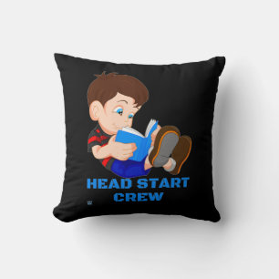 grappige gooikussens "HEAD START CREW" Kussen