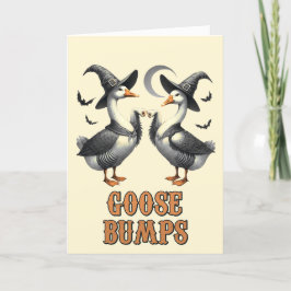 Grappige  Goose Bumps Halloween Feestdagen Kaart