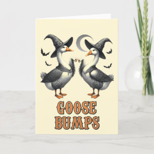 Grappige  Goose Bumps Halloween Feestdagen Kaart
