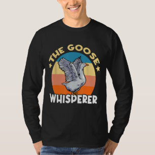 Grappige Goose Design Gekke Canadian Whisperer Boe T-shirt