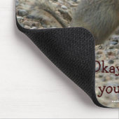 Grappige Gophers, Prairie Honden Wildlife Mousepad Muismat (Hoek)