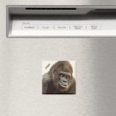 Grappige Gorilla aangepaste naam magneet (Insitu (Vaatwasser))