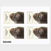 Grappige Gorilla aangepaste stickers (Vel)