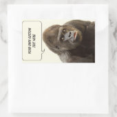 Grappige Gorilla aangepaste stickers (Tas)