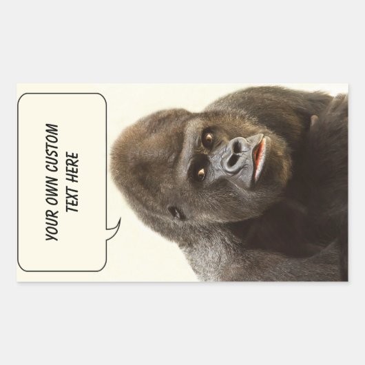 Grappige Gorilla aangepaste stickers (Voorkant)