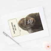Grappige Gorilla aangepaste stickers (Envelop)