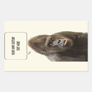 Grappige Gorilla aangepaste stickers