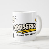 Grappige Gorilla Banaan Telefoon Sticker Grote Koffiekop (Voorkant rechts)