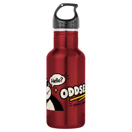 Grappige Gorilla Banaan Telefoon Sticker Waterfles (Voorkant)
