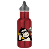 Grappige Gorilla Banaan Telefoon Sticker Waterfles (Links)