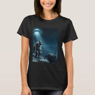 Grappige Gorilla en Alien Selfie ufo Mannen Vrouwe T-shirt