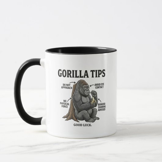 Grappige Gorilla Veiligheidstips Infographic Illus Mok (Links)