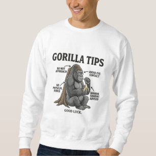 Grappige Gorilla Veiligheidstips Infographic Illus Trui