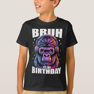Grappige Gorilla Verjaardag Jongens Volwassen Kind T-shirt
