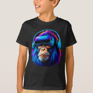 Grappige Gorilla VR Spelen Label Gorilla Monke Gor T-shirt