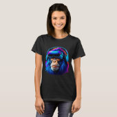 Grappige Gorilla VR Spelen Label Gorilla Monke Gor T-shirt (Voorkant volledig)