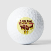 Grappige 'Got That Dog In Me' Monogram Custom Titl Golfballen (Voorkant)