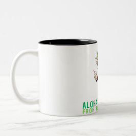 Grappige Gothic Skeleton Coffee Mok, Halloween Tweekleurige Koffiemok