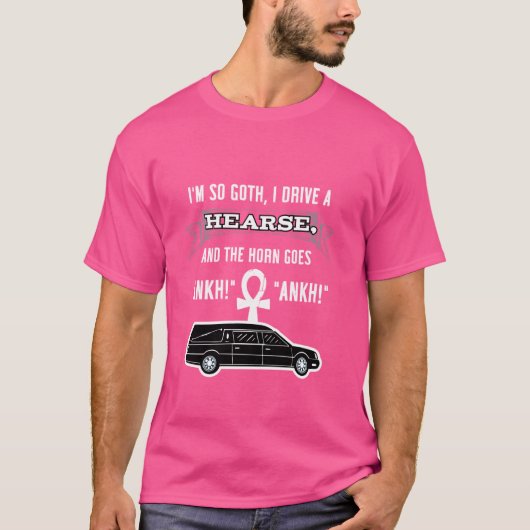 Grappige gotische en duistere occulte Gothic Art E T-shirt (Voorkant)