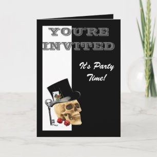 Grappige Gotische het gokken Steampunk schedel