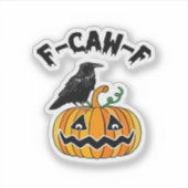 Grappige Gotische Kraai Humor F-Caw-F Essential Sticker (Voorkant)