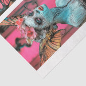 Grappige gotische Parijs Gargoyle Decoupage Tissuepapier (Detail)