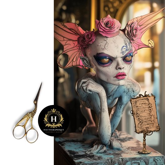 Grappige gotische Parijs Gargoyle Decoupage Tissuepapier