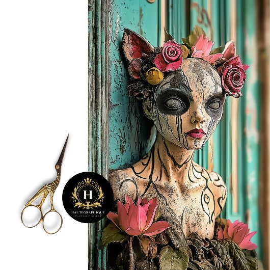 Grappige gotische Parijs Gargoyle Decoupage Tissuepapier