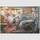 Grappige gotische Parijs Gargoyle Decoupage Tissuepapier (Voorkant)