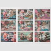 Grappige gotische Parijs Gargoyle Decoupage Tissuepapier (Voorkant)