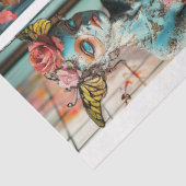 Grappige gotische Parijs Gargoyle Decoupage Tissuepapier (Detail)