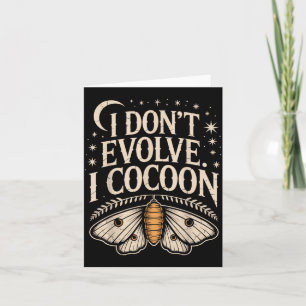 Grappige gotische quote evolueer niet cocon sarcas kaart