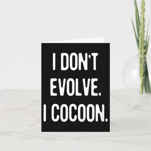 Grappige gotische quote Ontwikkel me niet Cocon Sa Kaart (Voorkant)