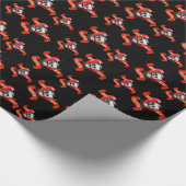 Grappige Gotische Valentijnse  houden van hart Cadeaupapier (Hoek)