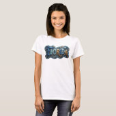 Grappige Goud FLORIDA Slogan T-shirt (Voorkant volledig)