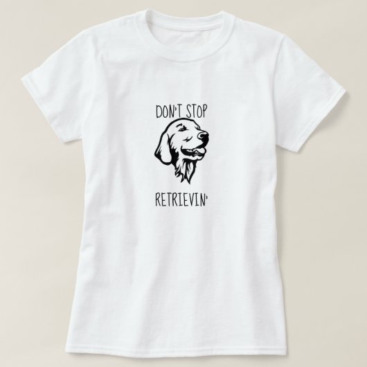 Grappige Goud Retriever Basic T-Shirt (Design voorkant)