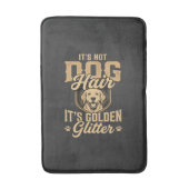 Grappige Goud Retriever Hond Haar Glitter Badmat (Voorkant Verticaal)