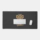 Grappige Goud Retriever Hond Haar Glitter Bureaumat (Keyboard & Muis)