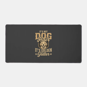 Grappige Goud Retriever Hond Haar Glitter Bureaumat