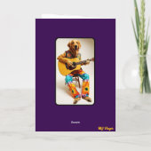 Grappige Goud Retriever Rockster Kaart (Achterkant)