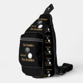 Grappige gouden gazon kommen gebowld en mooi, sling bag (Rechterhoek)