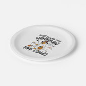 Grappige Gouden Hond Halloween Ghost Spooky Papieren Bordje (Gekanteld)