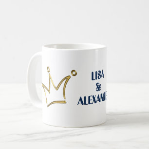 Grappige Gouden Kroon - luxe royal 1 Koffiemok
