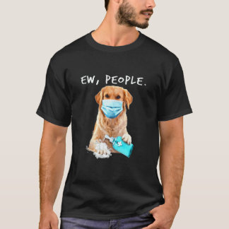 Grappige Gouden Retriever Bah Mensen Die Eén Gezic T-shirt