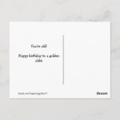 Grappige Gouden Retriever Detective Hond Verjaarda Briefkaart (Achterkant)