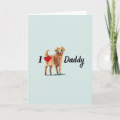 Grappige Gouden Retriever Hond Achterwerk Vaderdag Kaart (Voorkant)