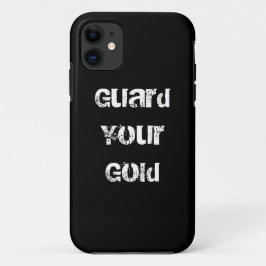 Grappige gouden uitspraak iPhone 11 hoesje