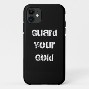 Grappige gouden uitspraak iPhone 11 hoesje