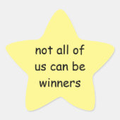 grappige goudstersticker ster sticker (Voorkant)