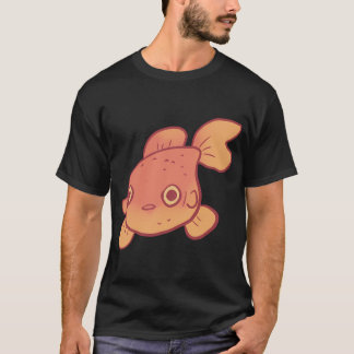 Grappige goudvis kunst t-shirt